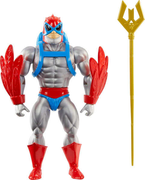 Masters of the Universe Cartoon Collection Stratos 2024 – Actionfigur 14 cm mit Zepter | hoppla-stuff.de